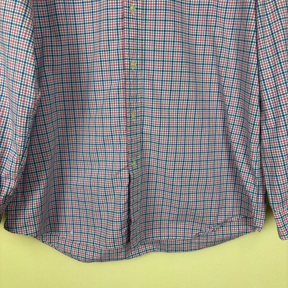 Ralph Lauren Mens XL Classic Fit Button Down Shirt Gingham Check Pink Blue - Picture 4 of 6